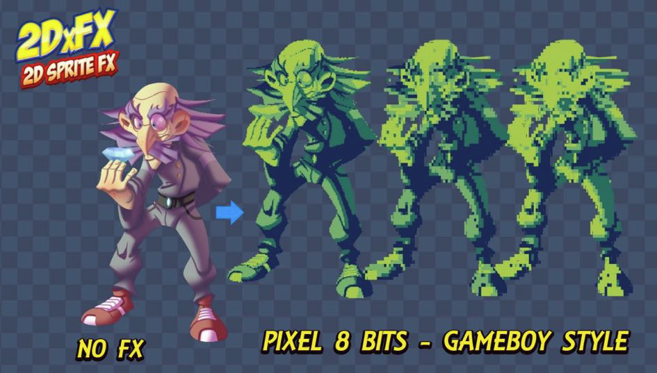 Pixel 8 Bits Gameboy - 2DxFX 2.x for Unity 5.x - Documentation (c